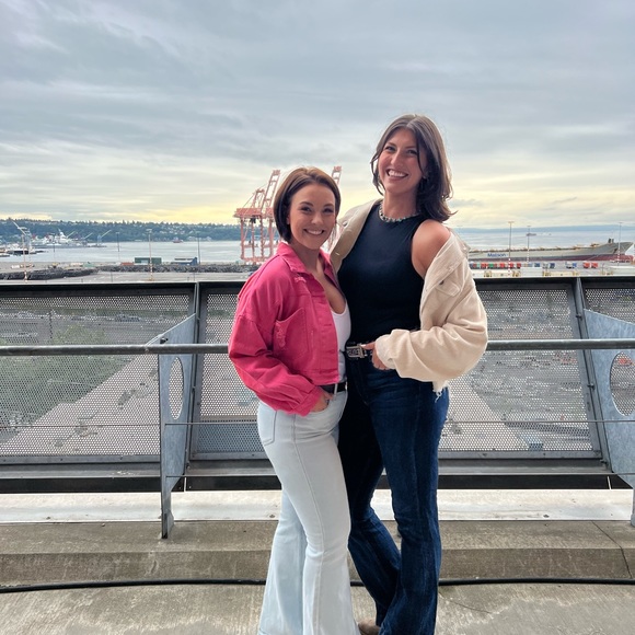 PINK AND RHINESTONE JEAN JACKET - Picture 2 of 2